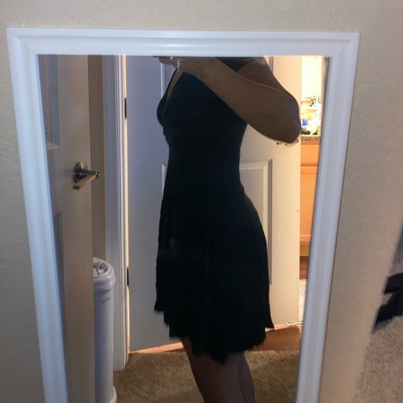 Hunter Green wrap skater dress - Picture 3 of 3